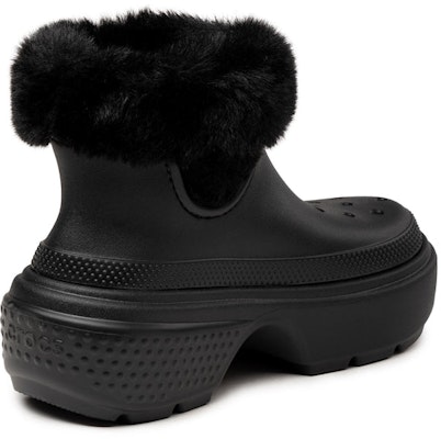 (W) Crocs 踏板内衬靴“黑色” 208718-001 Order (W) Crocs 踏板内衬靴“黑色” 208718-001
