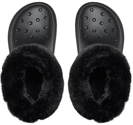 (W) Crocs 踏板内衬靴“黑色” 208718-001 Lookbook (W) Crocs 踏板内衬靴“黑色” 208718-001