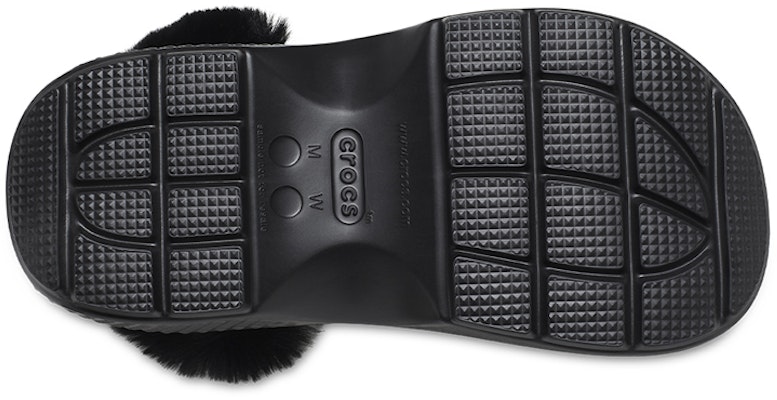 (W) Crocs 永无止境 A系列毛绒衬里拖鞋 '黑色' 208546-001 Cheap (W) Crocs 永无止境 A系列毛绒衬里拖鞋 '黑色' 208546-001