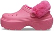 Buy (W) Clog Berbulu Crocs Stomp 'Hyper Pink' 208546-6VZ