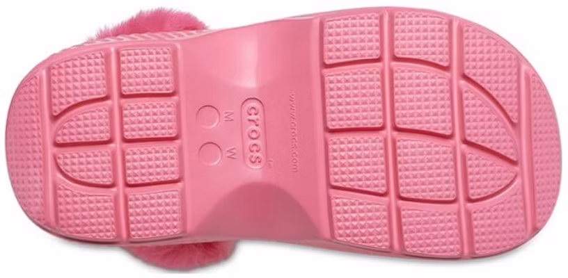 (W) Crocs Stomp 绒毛拖鞋 '炫粉色' 208546-6VZ Shop (W) Crocs Stomp 绒毛拖鞋 '炫粉色' 208546-6VZ