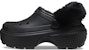 (W) Crocs Stomp Lined Clogs 'Hitam' 208546-001