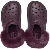 Lookbook (W) Crocs Stomp 毛絨內襯拖鞋 ''深櫻桃紅'' 208546-6WD