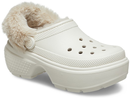 (W) Crocs Stomp Lined Clogs 'Putih' 208546-160 Lookbook (W) Crocs Stomp Lined Clogs 'Putih' 208546-160