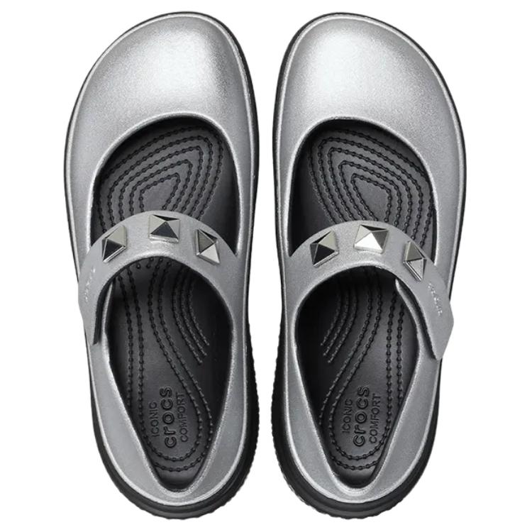 Purchase (W) Crocs Stomp Mary Jane Plateado Metálico 210437-040