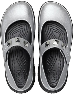 (W) Crocs Stomp Mary Jane Plateado Metálico 210437-040 Purchase (W) Crocs Stomp Mary Jane Plateado Metálico 210437-040