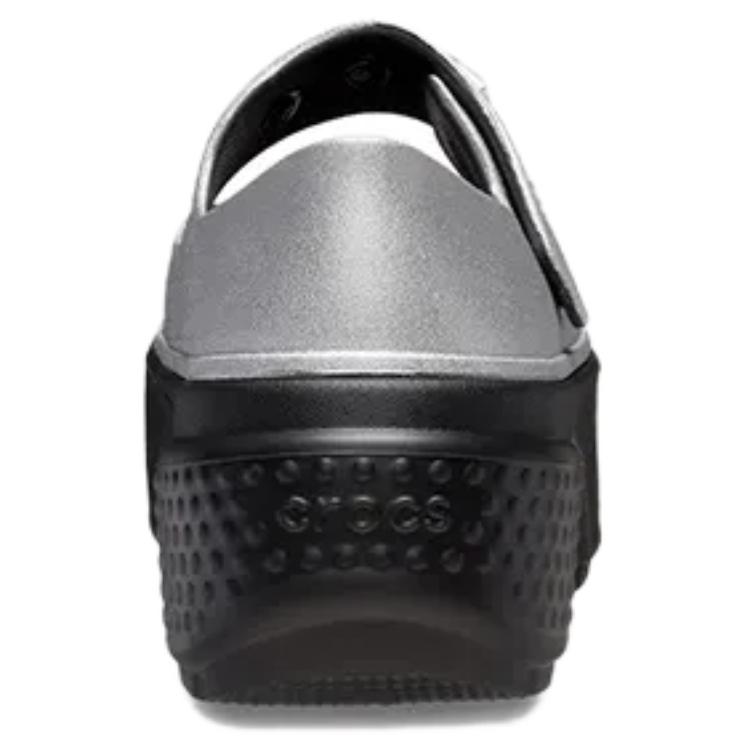 Details for (W) Crocs Stomp Mary Jane Plateado Metálico 210437-040