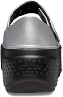 Details for (Women) Crocs Stomp Metallic Mary Jane Silver 210437-040