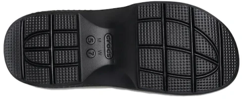 Sizing (Women) Crocs Stomp Metallic Mary Jane Silver 210437-040