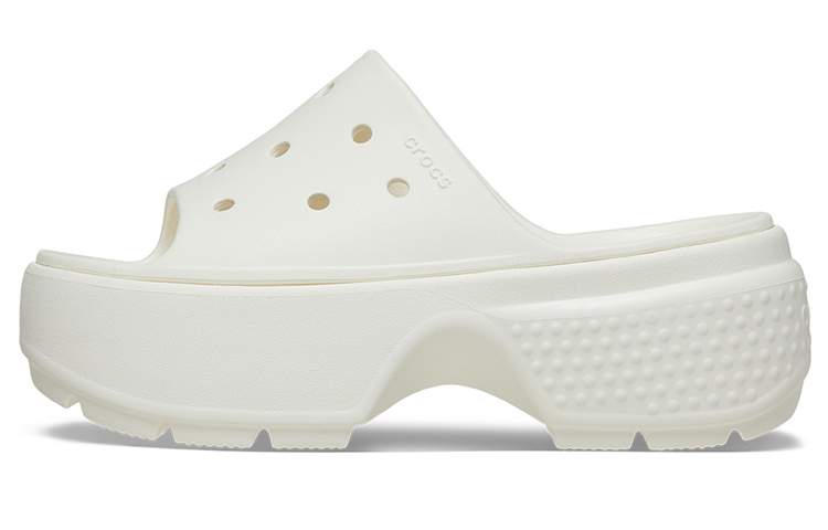 (Women) Crocs Stomp Slide 'Chalk' 209346-0WV