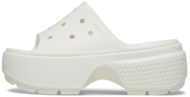 (Women) Crocs Stomp Slide 'Chalk' 209346-0WV (Women) Crocs Stomp Slide 'Chalk' 209346-0WV