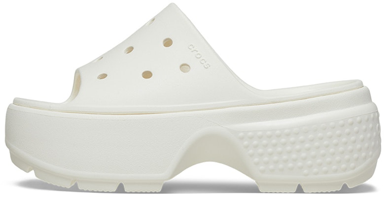 (Women) Crocs Stomp Slide 'Chalk' 209346-0WV Buy (Women) Crocs Stomp Slide 'Chalk' 209346-0WV