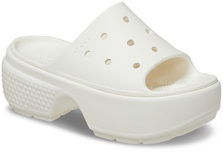 (W) Crocs Stomp Slide 'Chalk' Sandalias 209346-0WV Lookbook (W) Crocs Stomp Slide 'Chalk' Sandalias 209346-0WV