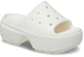 Shop (W) Crocs Stomp Slide ''Chalk'' Sandalen 209346-0WV