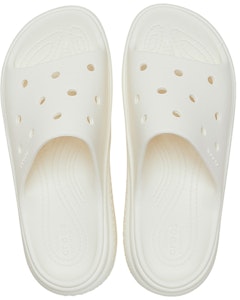 (W) Crocs Stomp Slide 'Chalk' Sandalias 209346-0WV Shop (W) Crocs Stomp Slide 'Chalk' Sandalias 209346-0WV