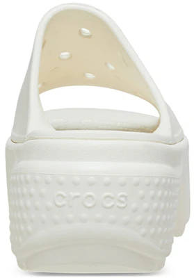 (W) Crocs Stomp Slide ''Chalk'' Sandalen 209346-0WV Details for (W) Crocs Stomp Slide ''Chalk'' Sandalen 209346-0WV