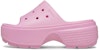 (W) Crocs Stomp Slides 'Merah Jambu' 209346-6WY