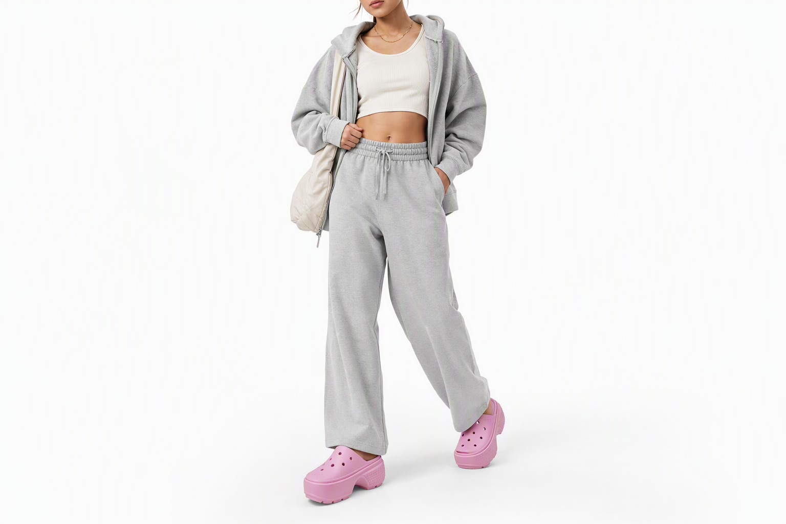 Order (W) Crocs 粉色 Stomp 拖鞋 209346-6WY