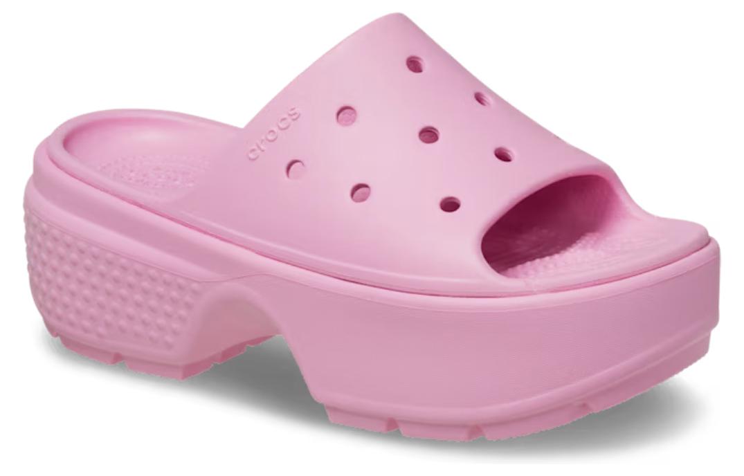 Lookbook (W) Crocs 粉色 Stomp 拖鞋 209346-6WY