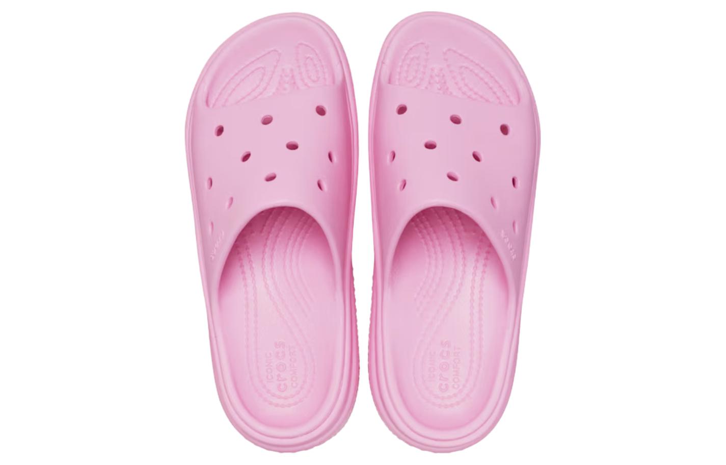 Purchase (W) クロックス ストンプ スライド (ピンク) 209346-6WY