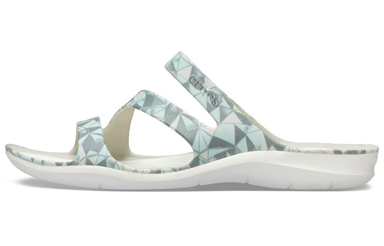 (Women) Crocs Swiftwater 'White Blue' 205878-98U