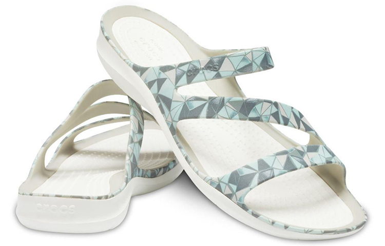 Shop (W) Crocs Swiftwater ''Wit Blauw'' 205878-98U