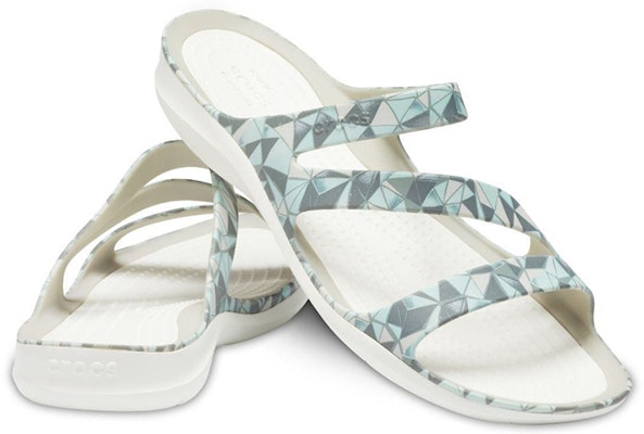(Women) Crocs Swiftwater 'White Blue' 205878-98U Shop (Women) Crocs Swiftwater 'White Blue' 205878-98U