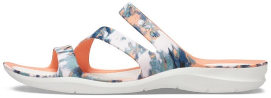 (Women) Crocs Swiftwater 'White Orange Blue' 206473-82X (Women) Crocs Swiftwater 'White Orange Blue' 206473-82X