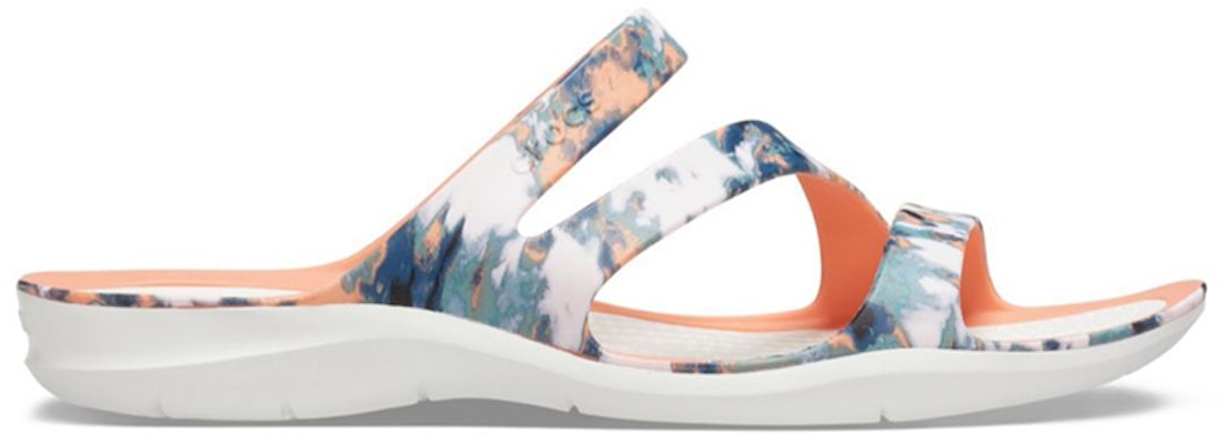 (Women) Crocs Swiftwater 'White Orange Blue' 206473-82X Order (Women) Crocs Swiftwater 'White Orange Blue' 206473-82X
