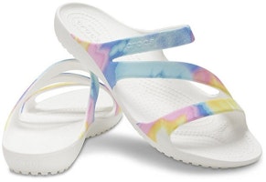 (W) Sandalias Crocs Swiftwater Casual Multicolor Tie Dye 'Blancas'. 206894-928 Shop (W) Sandalias Crocs Swiftwater Casual Multicolor Tie Dye 'Blancas'. 206894-928