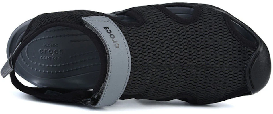 (Women) Crocs Swiftwater Sandal 'Black Grey Velcro' 205125-070 Purchase (Women) Crocs Swiftwater Sandal 'Black Grey Velcro' 205125-070