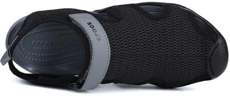 (Women) Crocs Swiftwater Sandal 'Black Grey Velcro' 205125-070 Purchase (Women) Crocs Swiftwater Sandal 'Black Grey Velcro' 205125-070