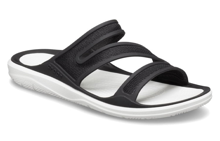 Lookbook (Women) Crocs Swiftwater Sandal 'Black White' 206334-0I9