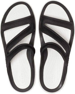 (Women) Crocs Swiftwater Sandal 'Black White' 206334-0I9 Shop (Women) Crocs Swiftwater Sandal 'Black White' 206334-0I9