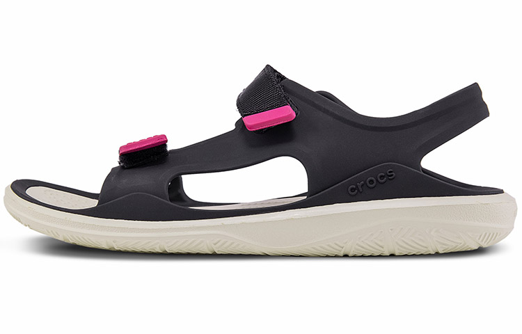 (Women) Crocs Swiftwater Sandal 'Black White' 206527-001