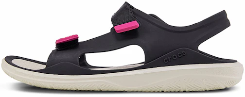 (Women) Crocs Swiftwater Sandal 'Black White' 206527-001 (Women) Crocs Swiftwater Sandal 'Black White' 206527-001