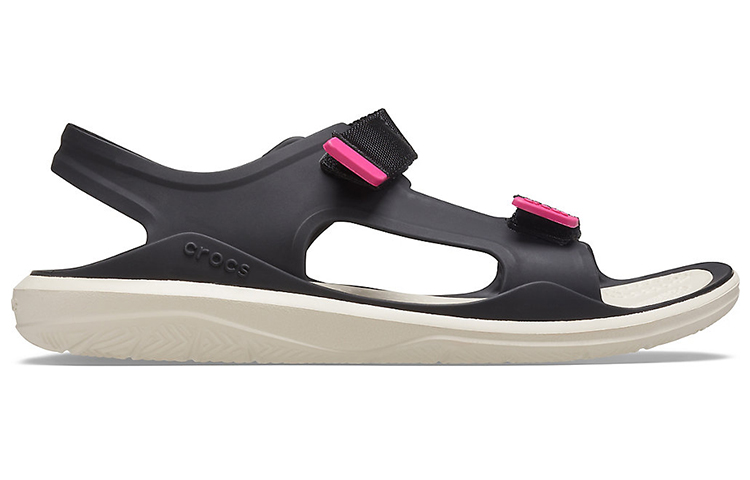 Order (Women) Crocs Swiftwater Sandal 'Black White' 206527-001