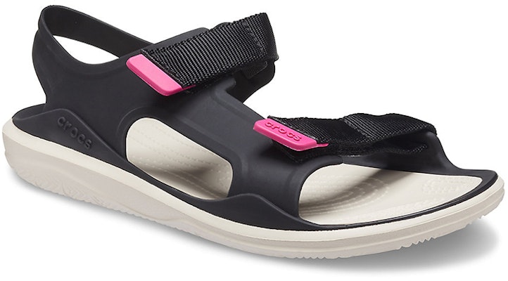(Women) Crocs Swiftwater Sandal 'Black White' 206527-001 Lookbook (Women) Crocs Swiftwater Sandal 'Black White' 206527-001