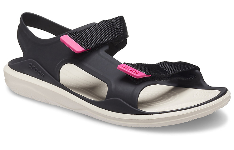 Lookbook (Women) Crocs Swiftwater Sandal 'Black White' 206527-001