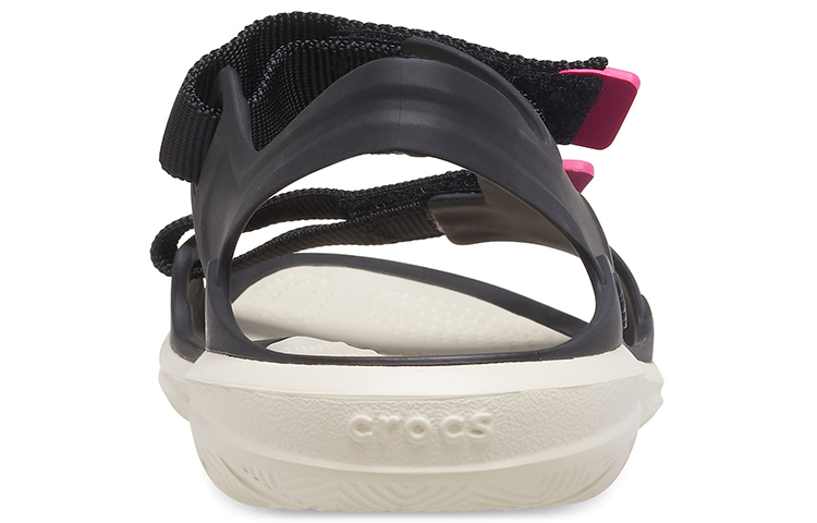 Purchase (Women) Crocs Swiftwater Sandal 'Black White' 206527-001