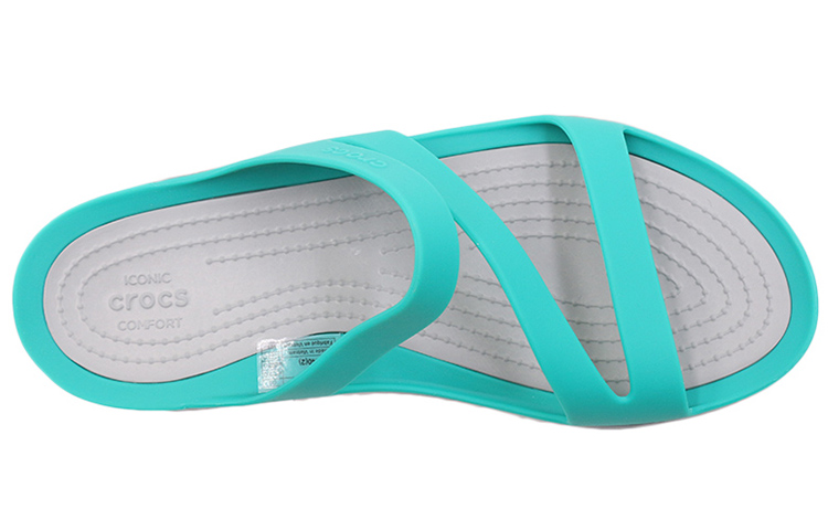 Shop (Women) Crocs Swiftwater Sandal 'Deep Lake Blue' 203998-302
