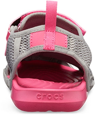 (Women) Crocs Swiftwater Sandal 'Grey Pink Velcro' 205125-0A0 Details for (Women) Crocs Swiftwater Sandal 'Grey Pink Velcro' 205125-0A0