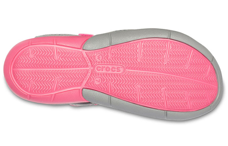 Sizing (Women) Crocs Swiftwater Sandal 'Grey Pink Velcro' 205125-0A0