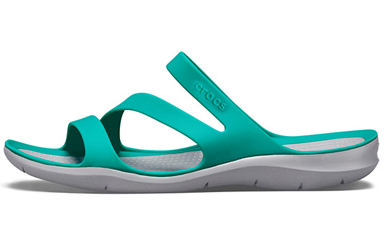 (Women) Crocs Swiftwater Sandal 'Lake Blue White' 203998-3O2