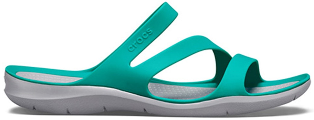 Crocs Swiftwater 軟底舒適 簡約運動涼鞋 女款 湖藍白 Order Crocs Swiftwater 軟底舒適 簡約運動涼鞋 女款 湖藍白