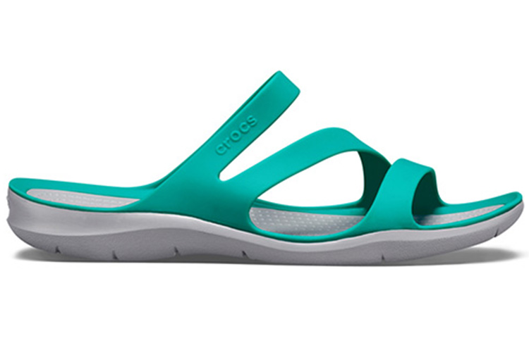 Order (Women) Crocs Swiftwater Sandal 'Lake Blue White' 203998-3O2