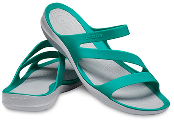(Women) Crocs Swiftwater Sandal 'Lake Blue White' 203998-3O2 Shop (Women) Crocs Swiftwater Sandal 'Lake Blue White' 203998-3O2