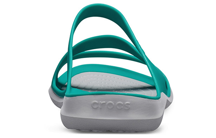 Details for (Women) Crocs Swiftwater Sandal 'Lake Blue White' 203998-3O2