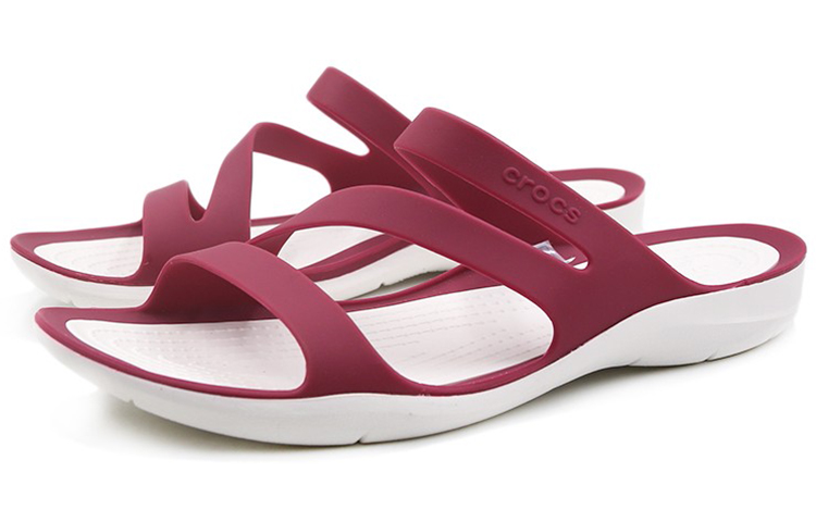 Lookbook (Women) Crocs Swiftwater Sandal 'Pomegranate' 203998-6D7