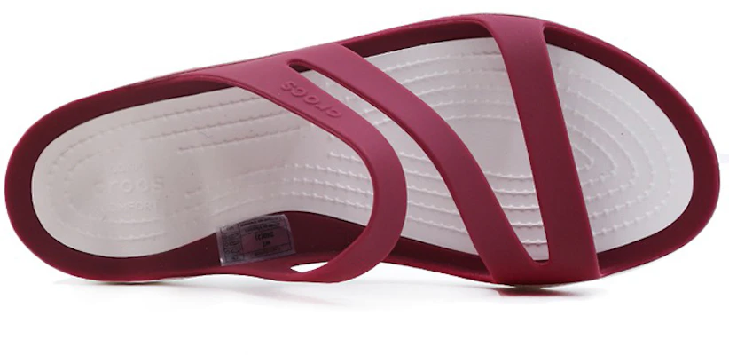 (Women) Crocs Swiftwater Sandal 'Pomegranate' 203998-6D7 Shop (Women) Crocs Swiftwater Sandal 'Pomegranate' 203998-6D7